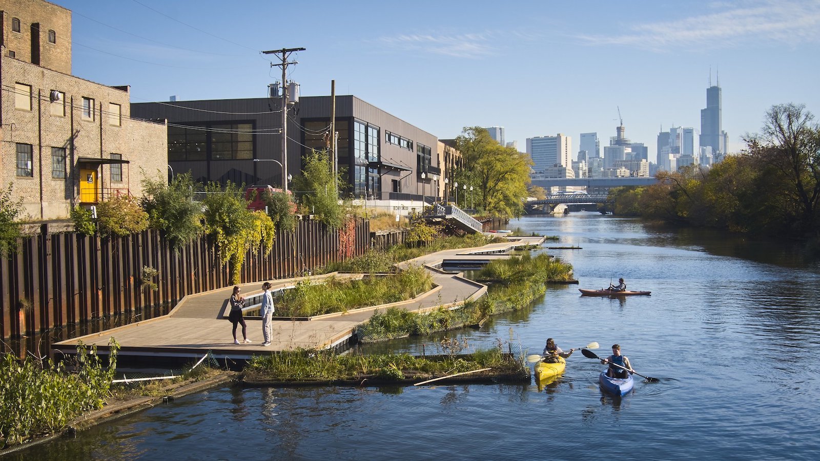 How Floating Wetlands Are Serving to to Clear Up City Waters